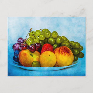 Summer fruits postcard
