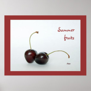 summer fruits poster