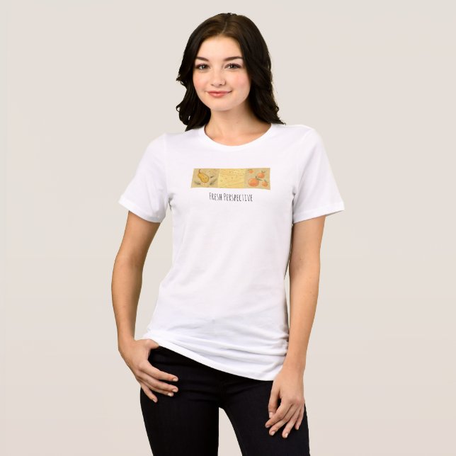 summer fruits soft palette Tri-Blend shirt (Front Full)