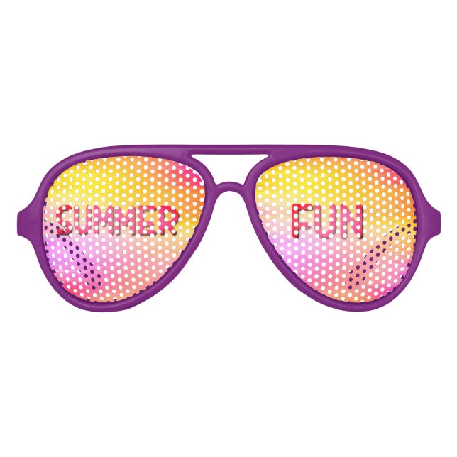 Summer Fun Adult Aviator Party Shades (Front)