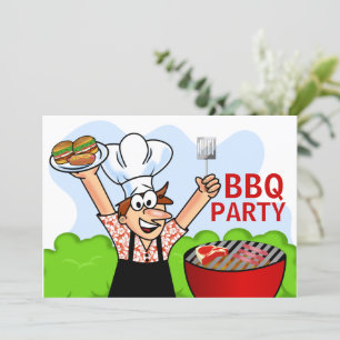 Summer Fun BBQ Party Invitation