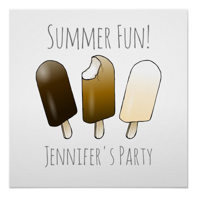 Summer Fun Birthday Poster (Front)