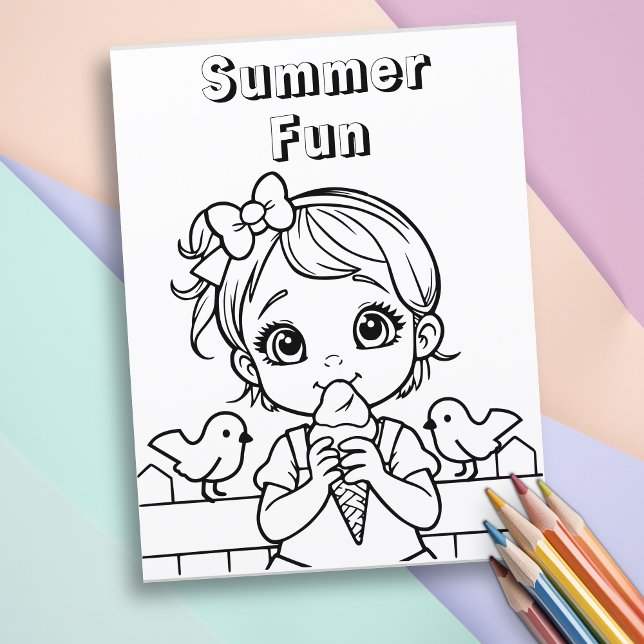 Summer Fun | Children's Colouring Page (Creator Uploaded)