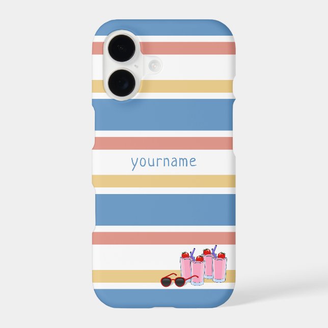 Summer Fun custom monogram cases (Back)
