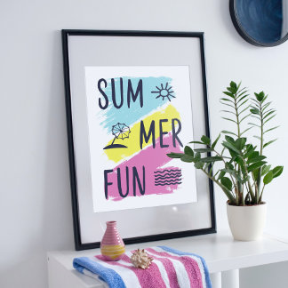 Summer fun design. poster
