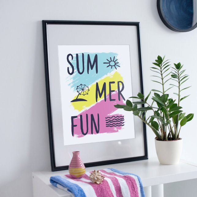 Summer fun design. poster (Creator Uploaded)