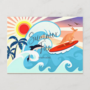 Summer Fun, Down Under Postcard