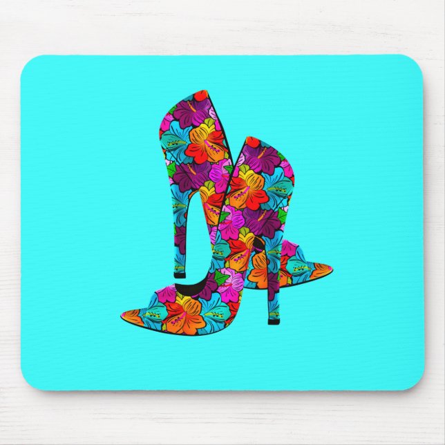 Summer Fun High Heel Shoes Mouse Mat (Front)