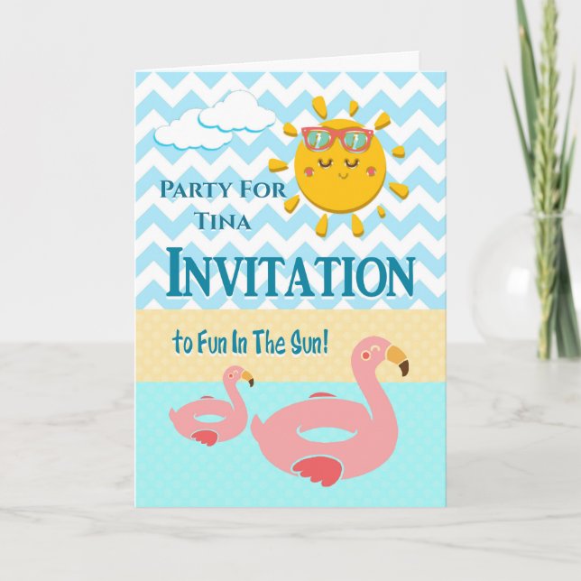 Summer Fun In The Sun Invitation (Front)