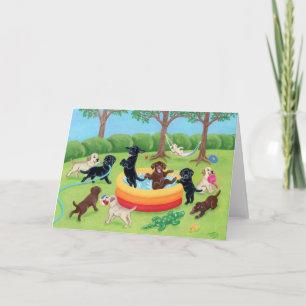 Summer Fun Labradors Card