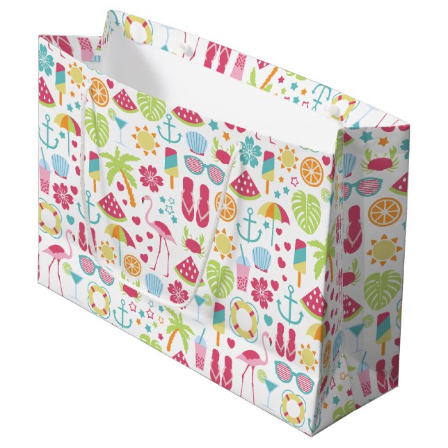 Summer Fun Large Gift Bag (Front Angled)