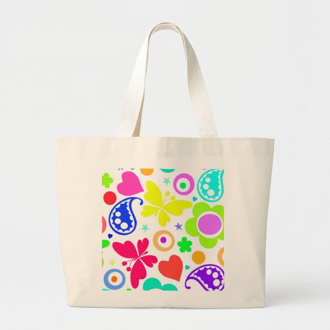 Summer Fun Large Tote Bag (Front)