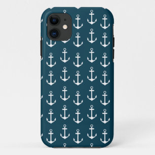 Summer Fun Nautical Anchor Pattern iPhone 5 5S 11 Case