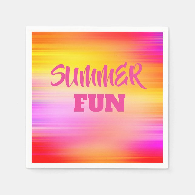Summer Fun Paper Napkin (Front)
