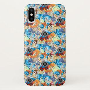 Summer Fun Pattern   Add Your Initial 2 iPhone X Case