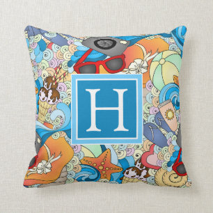 Summer Fun Pattern   Add Your Initial Cushion