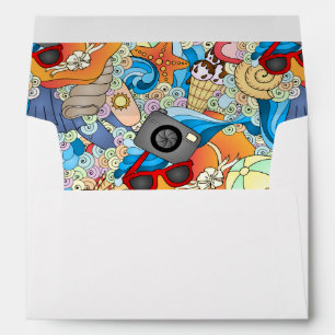 Summer Fun Pattern Envelope