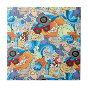 Summer Fun Pattern Tile