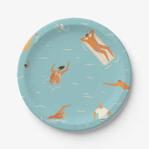 Summer Fun Pool Party plates