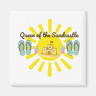 Summer Fun Queen of the Sandcastle Magnet