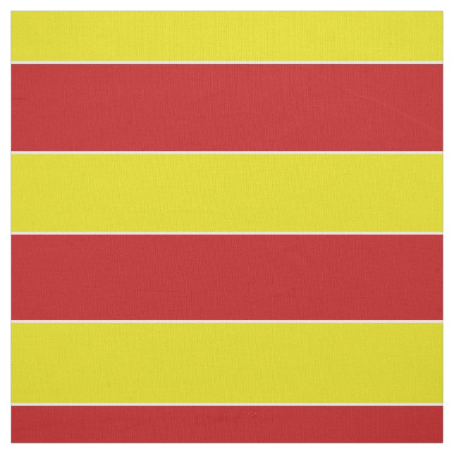 Summer Fun Red and Yellow Stripe Fabric (Swatch)