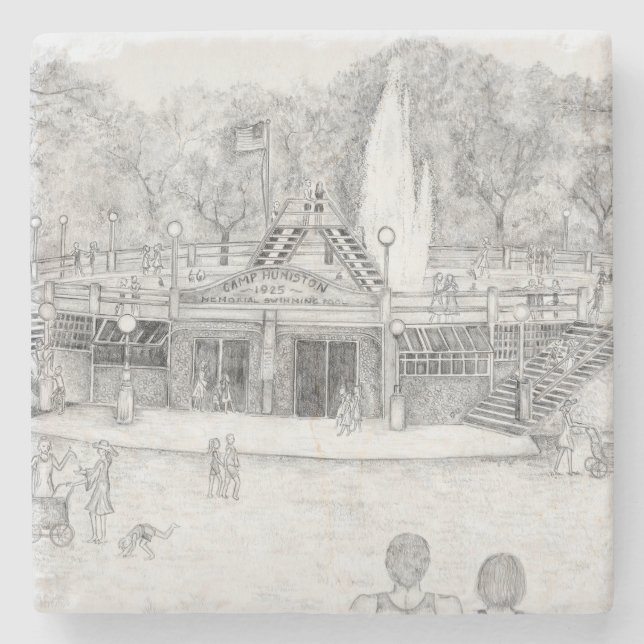 Summer Fun Stone Coaster (Front)