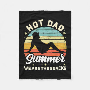 Summer Funny Joke Meme Fathers Day Fleece Blanket