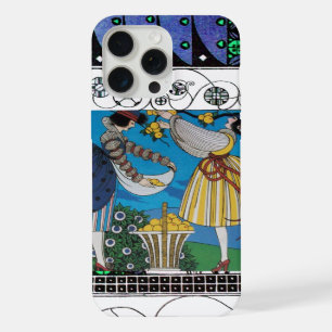 SUMMER GARDEN AND SWIRLS /FASHION COSTUME DESIGNER iPhone 15 PRO MAX CASE