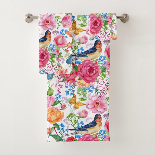 Summer Garden Bath Towel Set (Insitu)