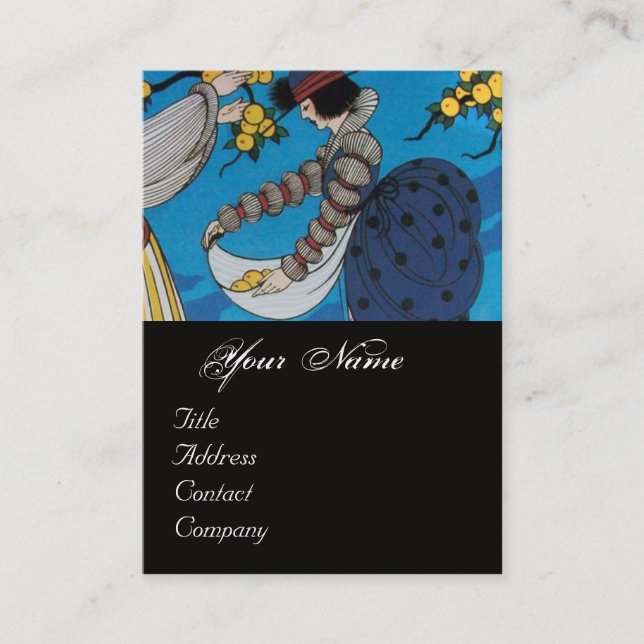 SUMMER GARDEN / BEAUTY FASHION  COSTUME DESIGNER BUSINESS CARD (Front)