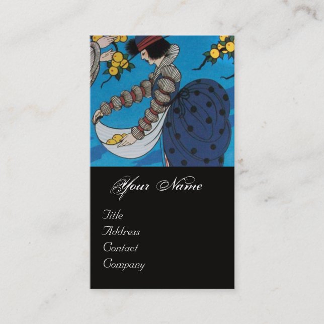SUMMER GARDEN / BEAUTY FASHION  COSTUME DESIGNER BUSINESS CARD (Front)