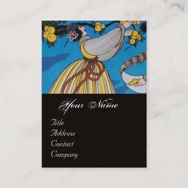 SUMMER GARDEN / BEAUTY FASHION  COSTUME DESIGNER BUSINESS CARD (Front)