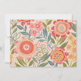 Summer Garden Bold Blooms Invitation
