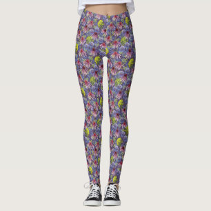 Summer Garden Bold Flower Leggings