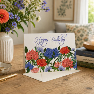 Summer Garden – Botanical Birthday Card