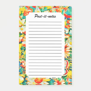 Summer Garden Butterflies Meadow Flowers  Post-it Notes