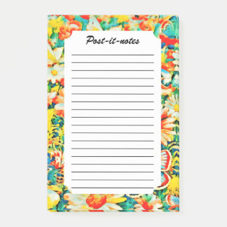 Summer Garden Butterflies Meadow Flowers  Post-it Notes