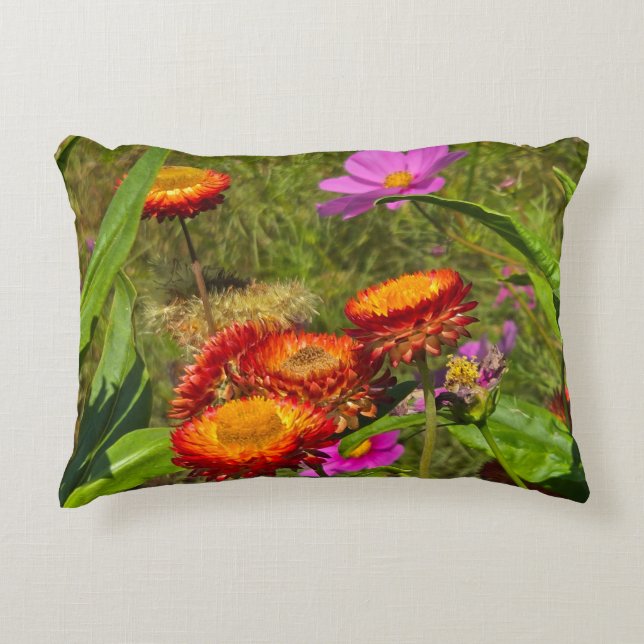 Summer garden decorative cushion (Front)