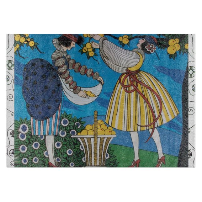 SUMMER GARDEN / FASHION COSTUME DESIGNER CUTTING BOARD (Front)