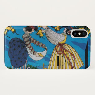 SUMMER GARDEN/ FASHION COSTUME DESIGNER MONOGRAM iPhone X CASE