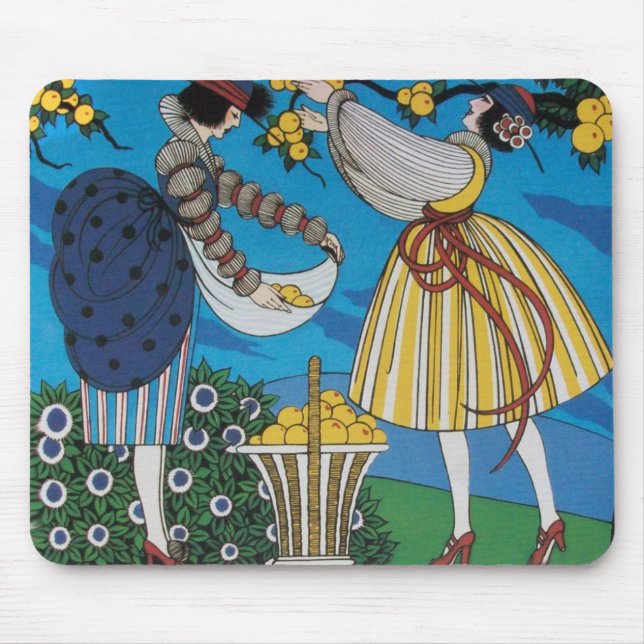 SUMMER GARDEN / FASHION COSTUME DESIGNER MOUSE MAT (Front)