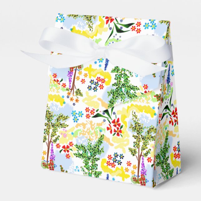 Summer garden  favour box (Front Side)