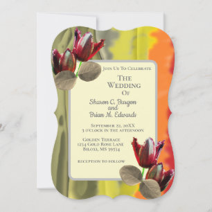 Summer Garden Floral Tulip Greenery Wedding