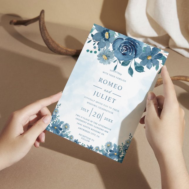 Summer Garden Floral Wedding Invitation (Creator Uploaded)
