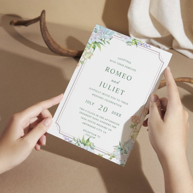Summer Garden Floral Wedding Invitation (Creator Uploaded)