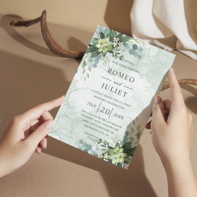 Summer Garden Floral Wedding Invitation (Creator Uploaded)