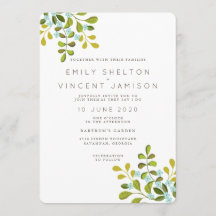 Summer Garden Floral Wedding Suite Invitation