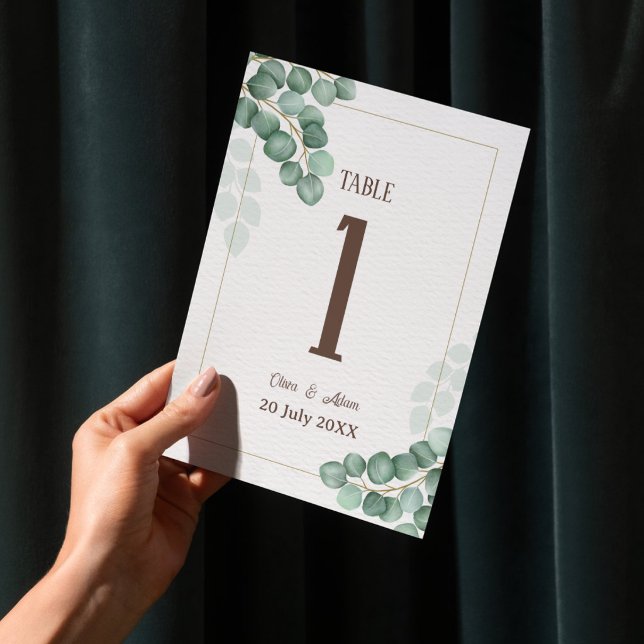 Summer Garden Floral Wedding Table Number (Creator Uploaded)