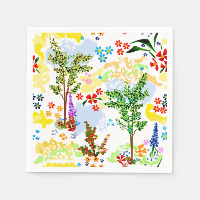 Summer garden napkin (Front)