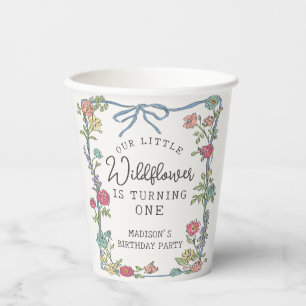 Summer Garden Party Bright Floral Birthday Party Paper Cups